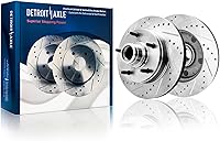 Vista 100 de Detroit Axle - Rotores de freno delantero para 4WD 6-Lug 2004-2008 Ford F-150 Lobo, 2006-2008 Lincoln Mark LT Rotores de freno 2005 2007 Reemplazo