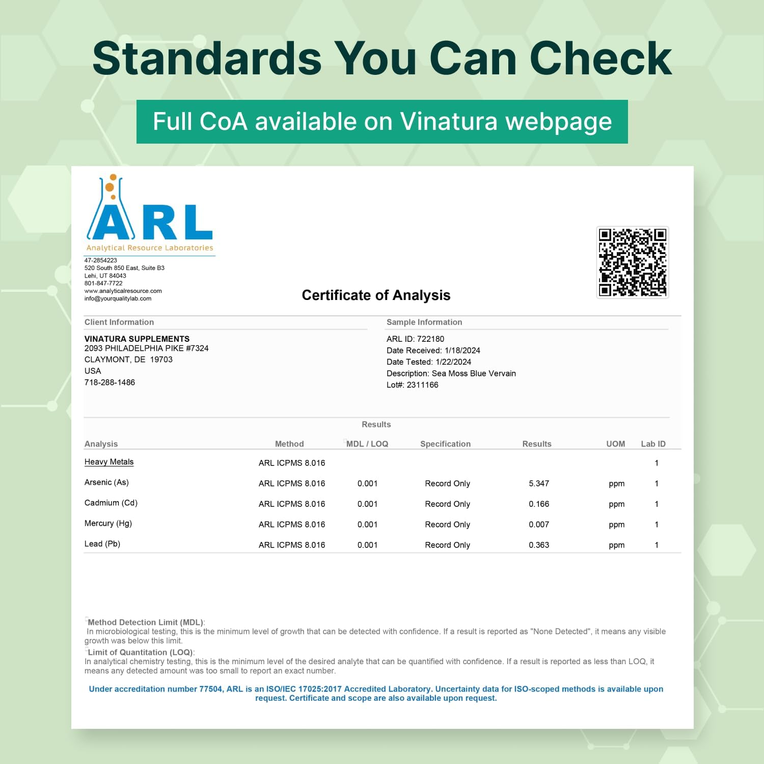 VINATURA Organic Sea Moss, Blue Vervain - with Black Seed Oil, Ashwagandha, Ginger, Burdock Root Capsules - 1250mg per Serving, *USA Made &Tested* Immune Booster for Adults - Image 7
