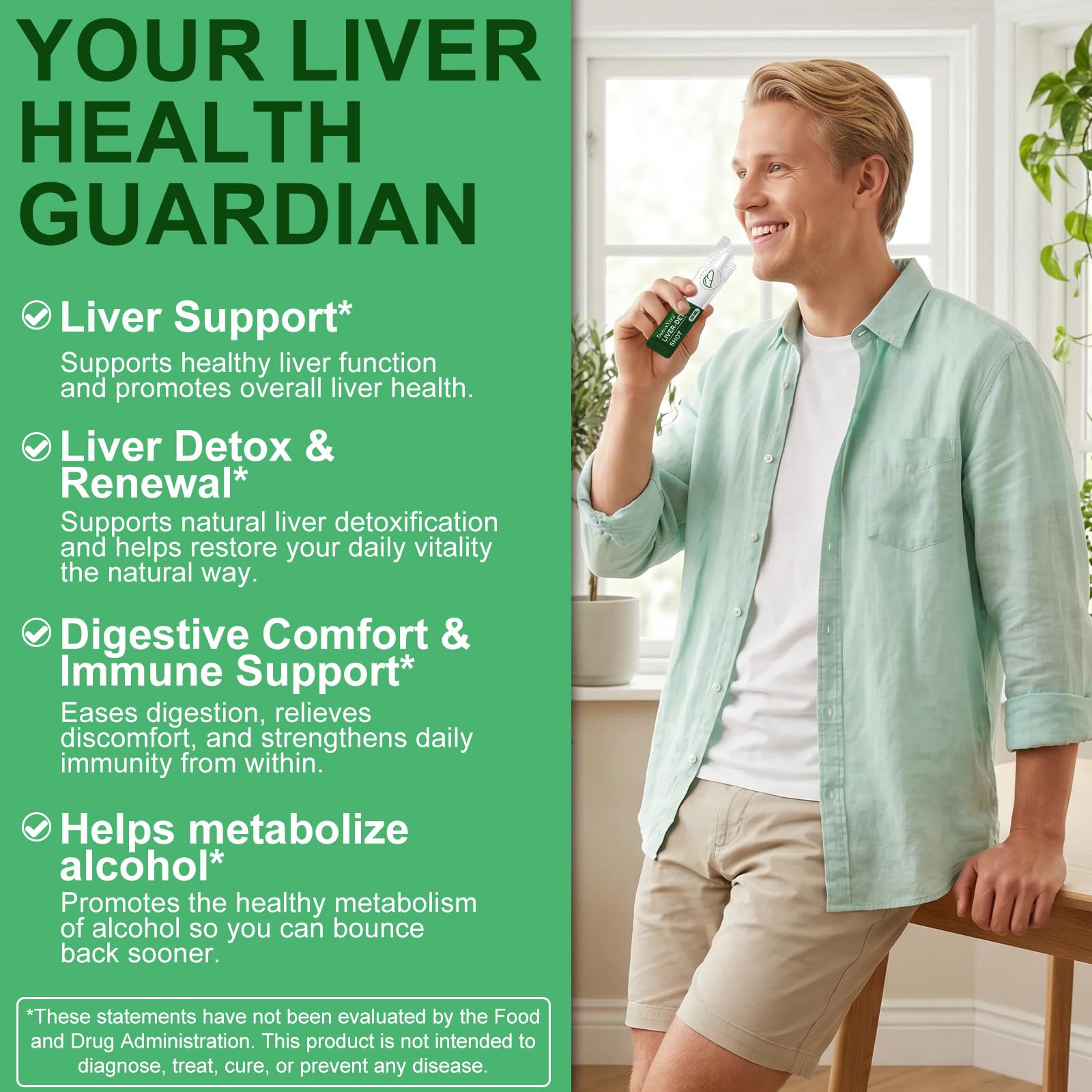 Liver Cleanse Detox & Repair, Milk Thistle Liver Detox Supplement with Turmeric & Ginger, Liver Health, Digestive Comfort and Immune Support, Gluten-Free, Vegan, 30 Packs — Amazon image 3