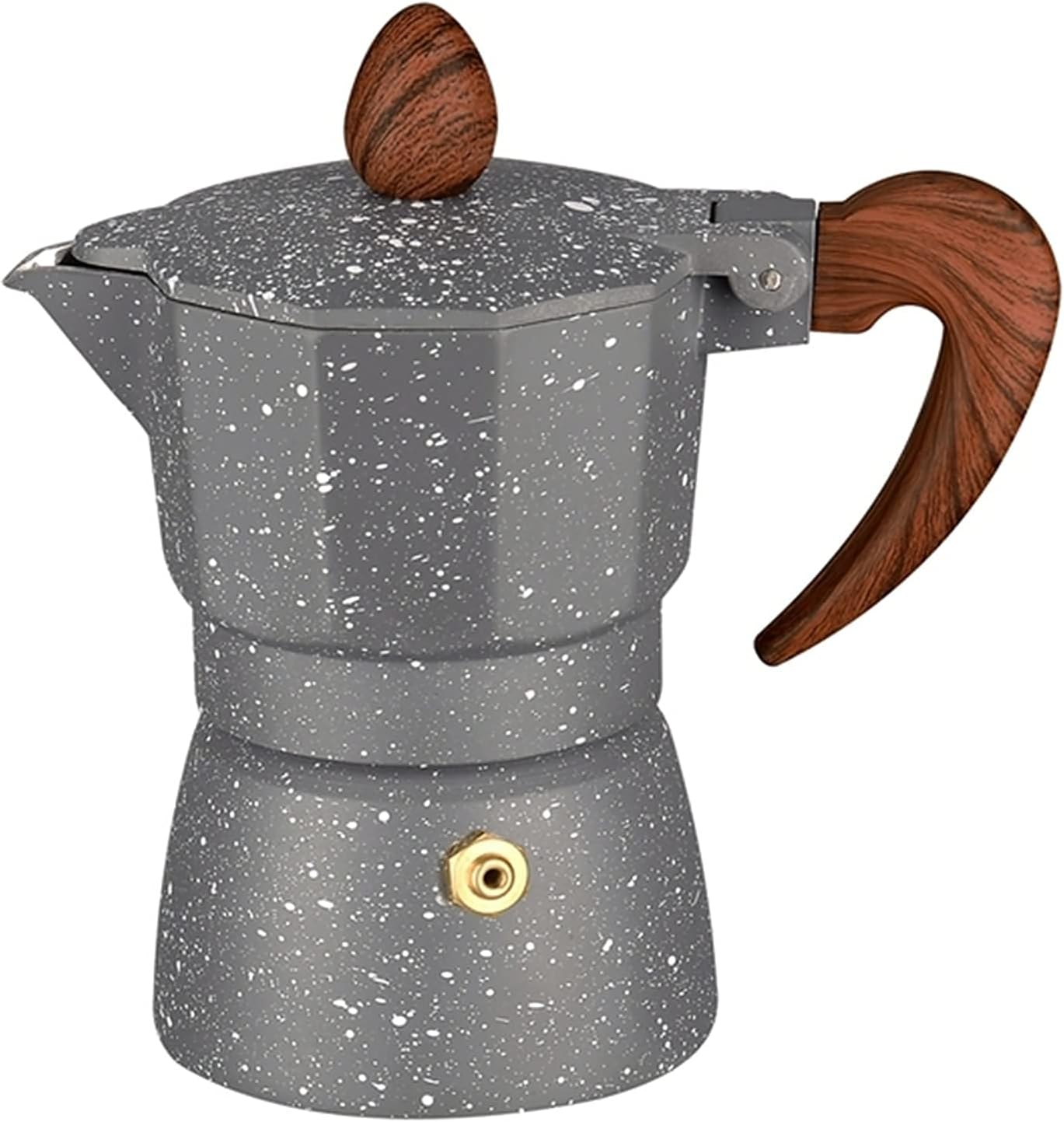 Mocha Pot Coffee Machine Mocha Coffee Pot Mocha Aluminum Filter Espresso Machine Filter Tool Filter Pot Stovetop Coffee Makers (Color : Black, Size : 300ml) (Black 150ml)