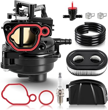799584 594058 Carburetor for Craftsman M110 M220 M230 Lawn Mowers, 550EX Carburetor for Toro GTS 140cc Engine, with 593260 Air filter & 595658 Cover