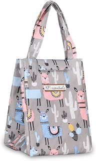 NFI essentials Printed Lunch Bag Thermal Portable Tiffin Bag for Food Travel & Picnic 8 LTR. Lunch Bag for Office Oxford Cloth Fabric Multicolor