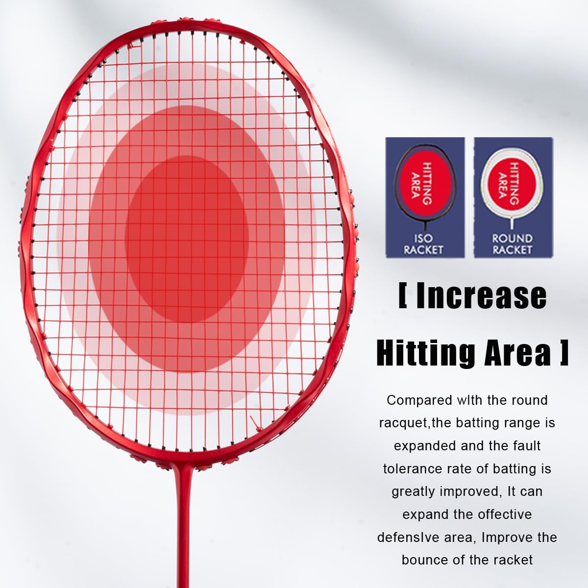 V5 5U Wave Frame G5 Full Carbon Fiber Max 32Lbs Badminton Racket with Carrying Bag Shock Absorbing Nails, Graphite Padel Racquet for Outdoor Backyard Sports Training