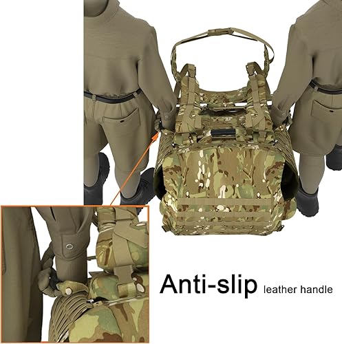 Miniatura 6 de MT MIlitary FILBE Mochila principal del ejército táctico de asalto con sistema de marco de curva externa Multicam