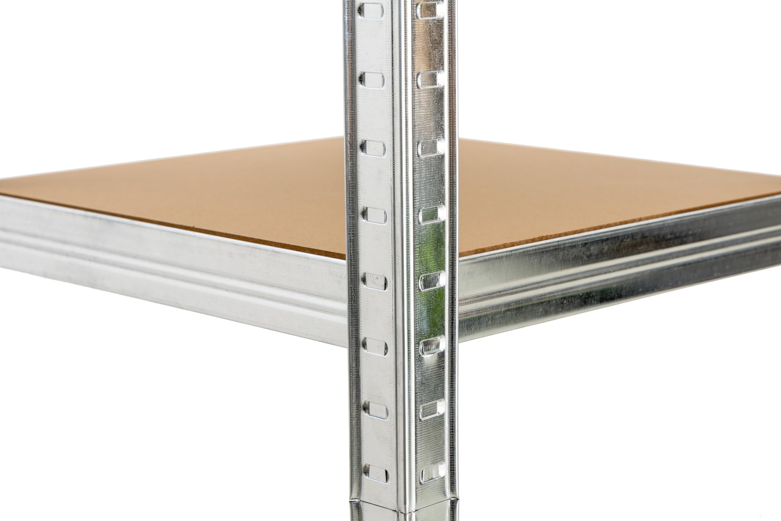 KG KITGARDEN Scaffale metallico in acciaio zincato con 4 ripiani in MDF, 180 x 120 x 60 cm