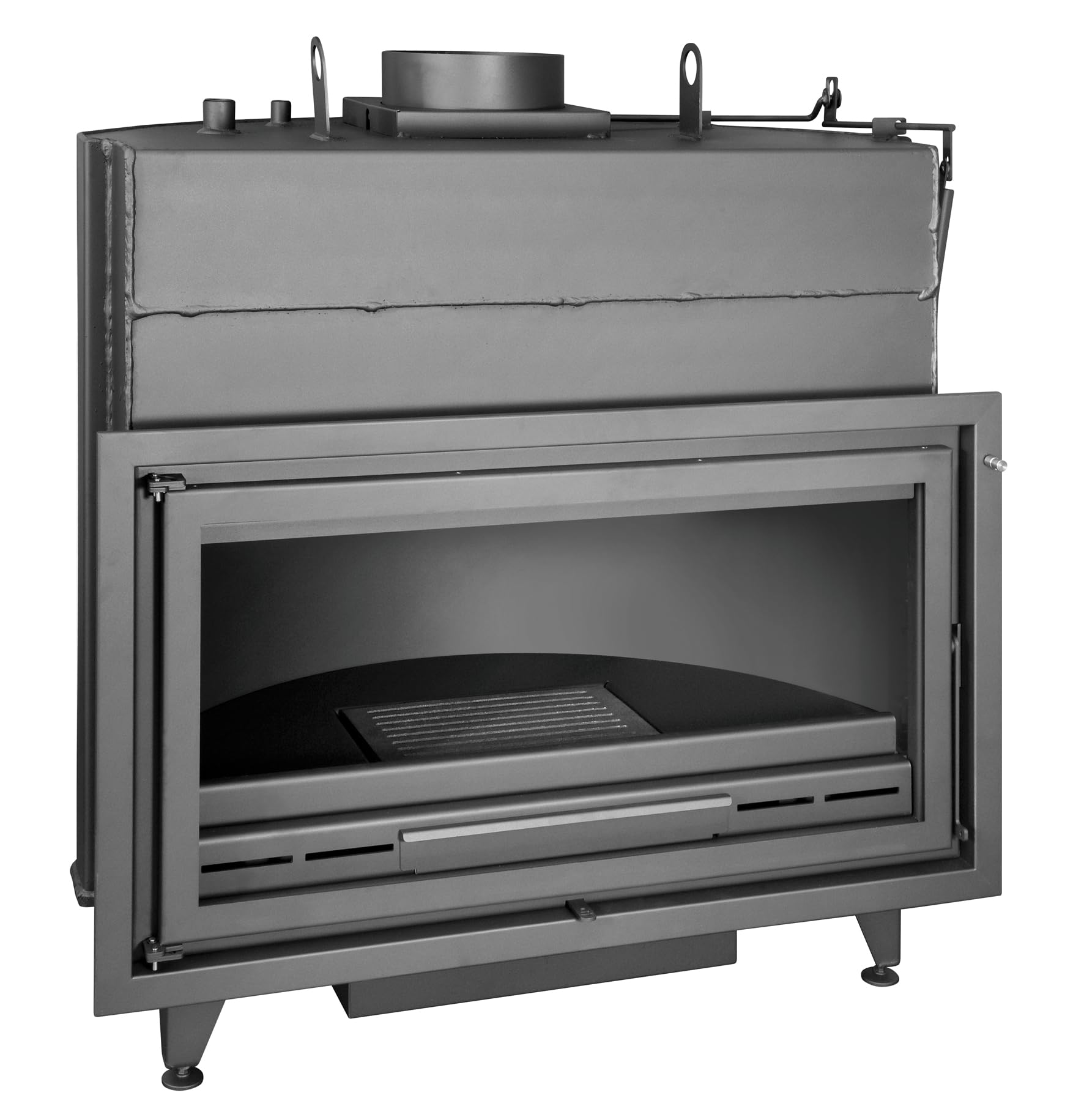 Chaudière à bois H110 38,5 kW chauffage central 400 m² rendement 83,8% sortie fumée 250 mm