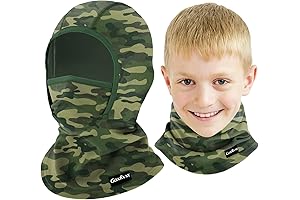 Camo Kids Face Mask for Cold Weather Outdoor Activities