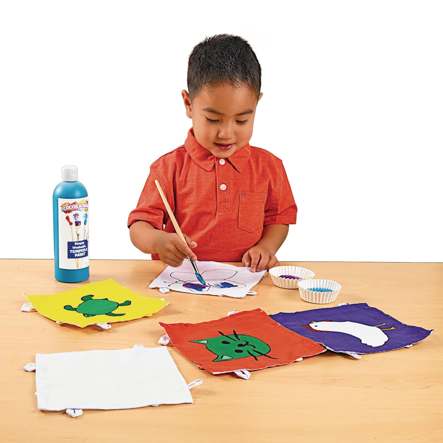 Colorations® Decorate Your Own Canvas Quilt, 12 Square Pieces with Buttons & Loops, 100% Cotton, Decorate & Design Your Own Square, Combine and Bring whole Group & Family Individuality into the Quilt!