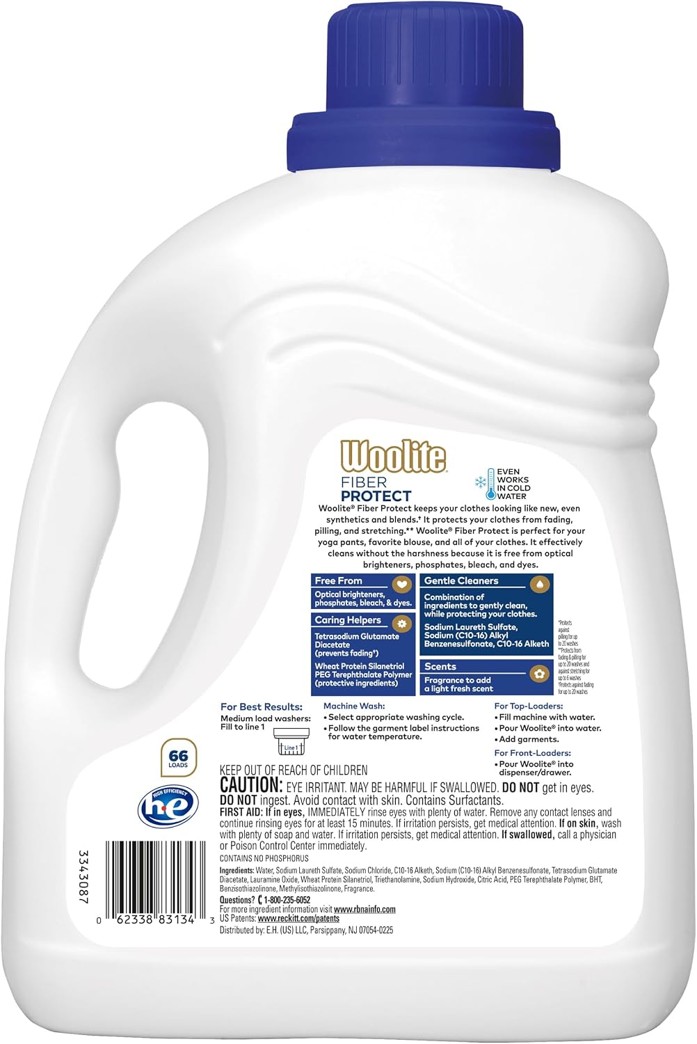 Woolite Damage Defense Liquid Laundry Detergent, 66 Loads, 100oz photo 2