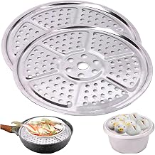 Canning Rack, 2PCS 11-Inch Round Pressure Canner Rack, Heat-Resistant Stainless Steel Steaming with Multi Holes, Reusable Steam for Pressure Canner