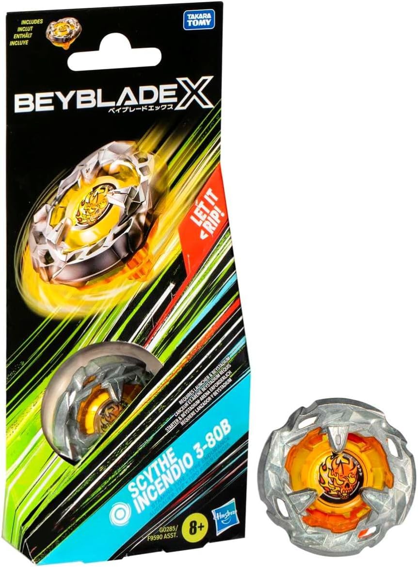Beyblade X Booster Pack Spinning Top Scythe Incendio 3-80B