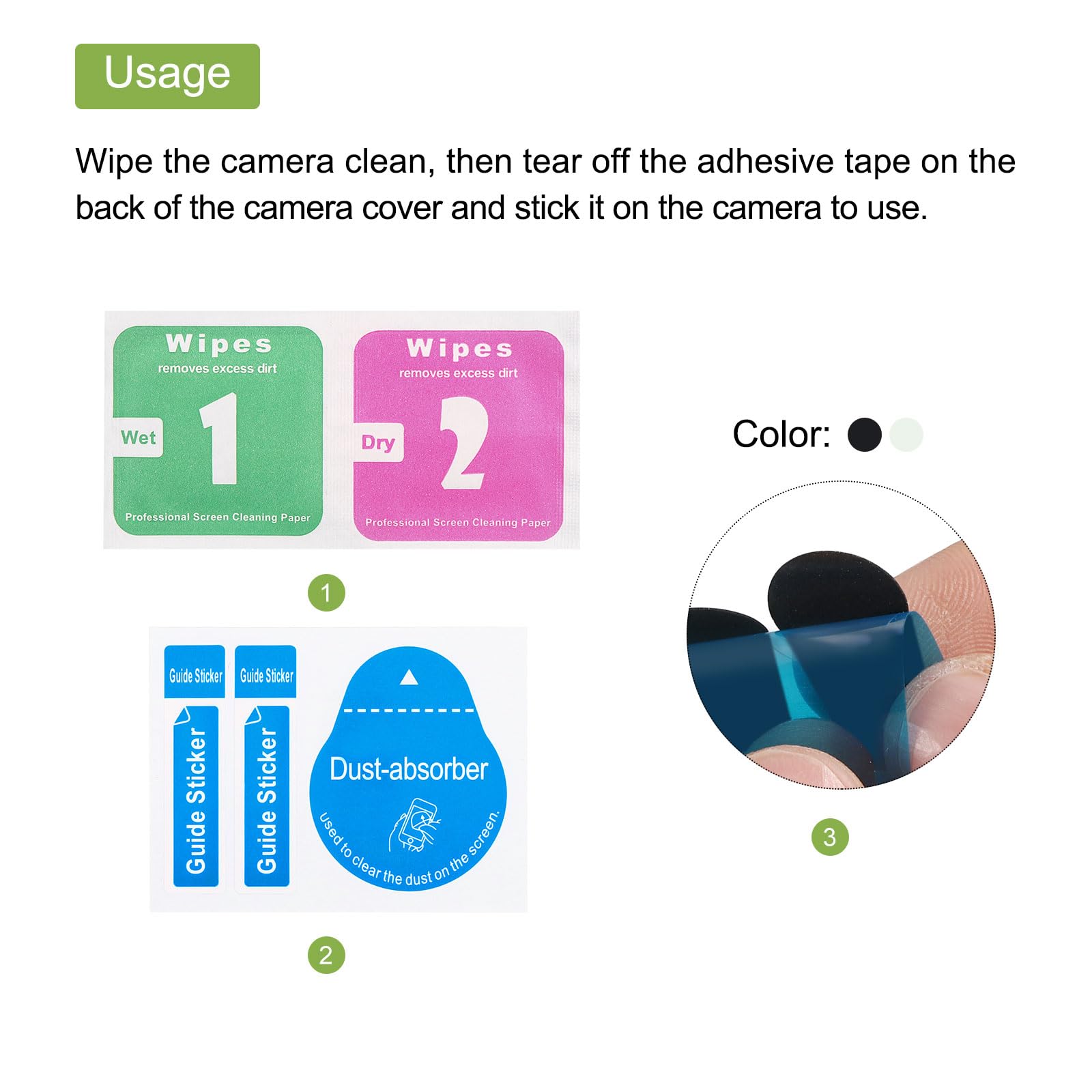 MECCANIXITY Cubierta para cámara web deslizante de 0.3 mm de grosor, ovalada, de plástico, para laptop, bloqueador web para proteger la privacidad para computadora, laptop, color negro, paquete de 24