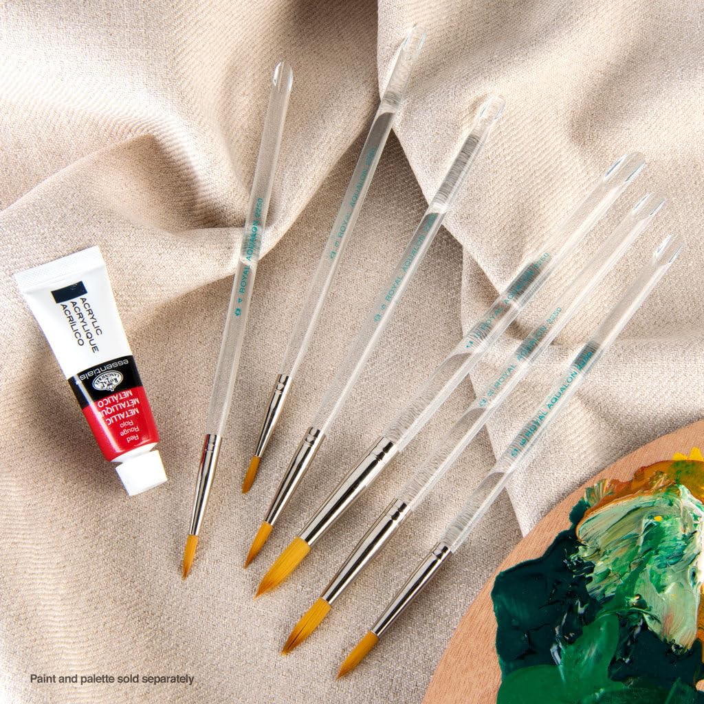Royal & Langnickel Aqualon Round Artist Brush Set, 6-piece