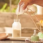 Tire-lait manuel Munchkin® - Tire-lait portable pour exprimer le lait à la maison, au travail et en déplacement, 4 onces, silicone