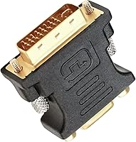 Vista 2 de DTECH Adaptador DVI a VGA DVI-D macho a VGA hembra Convertidor 1080P Conector de vídeo 24+1 Pin para monitor Proyector de computadora