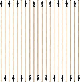 Skylety 20 Pieces Wooden Arrows for Archery Soft Rubber Wooden Bows Toy Arrows Outdoor Halloween Cosplay Costume Decoration