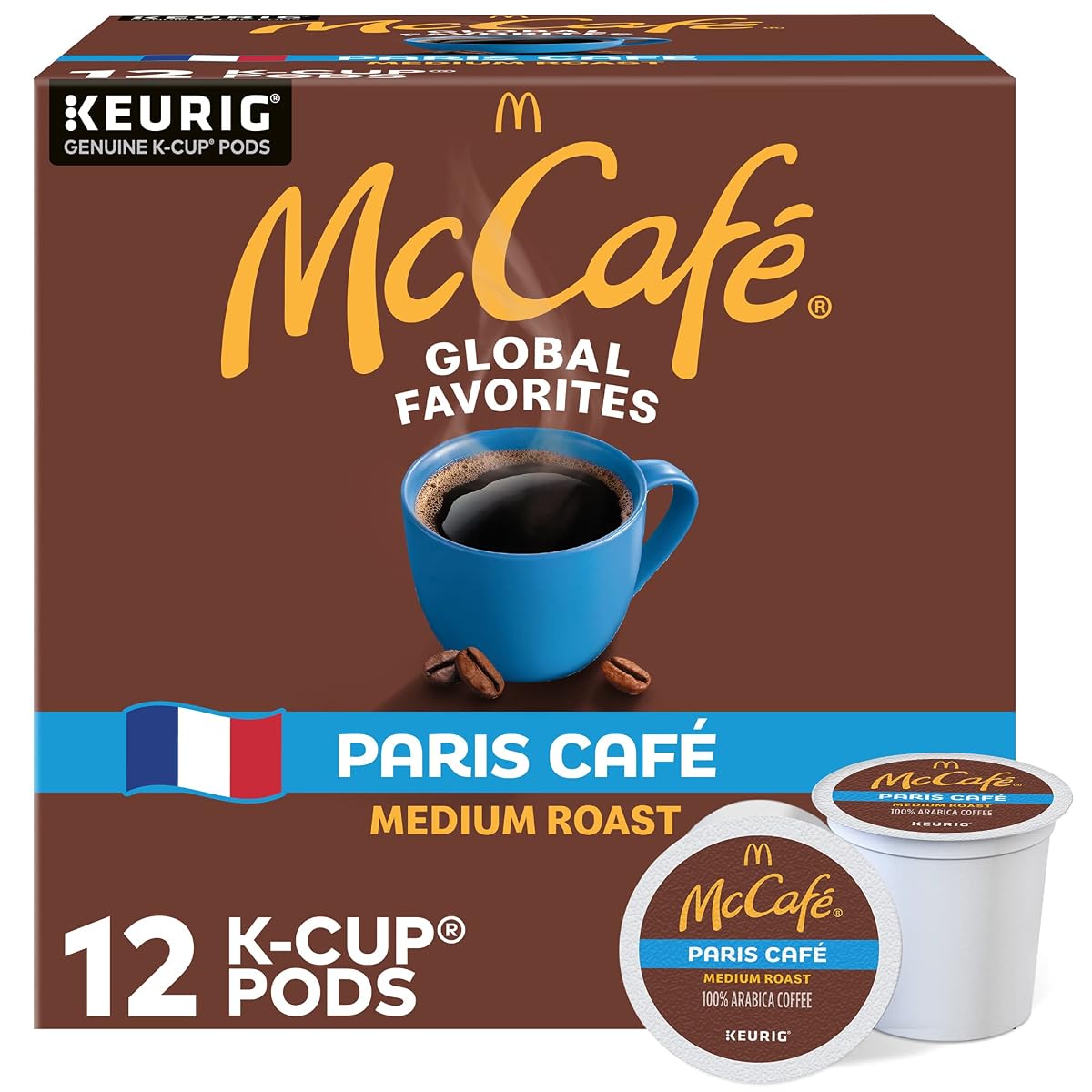 McCafe Paris Caf? Single Serve Coffee Keurig K-Cup Pods Medium