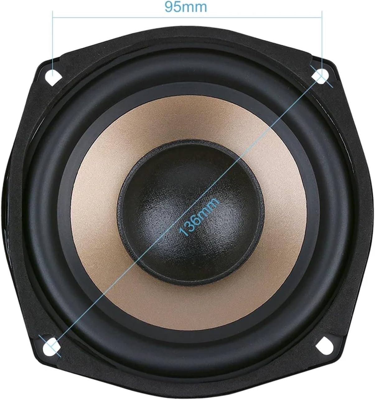 1Pcs 5.25 Inch Subwoofer Speakers 4 8 Ohm 100W HiFi bass Audio Music Woofer Bookshelves Home Theater Loudspeaker(4 Ohm Speaker)