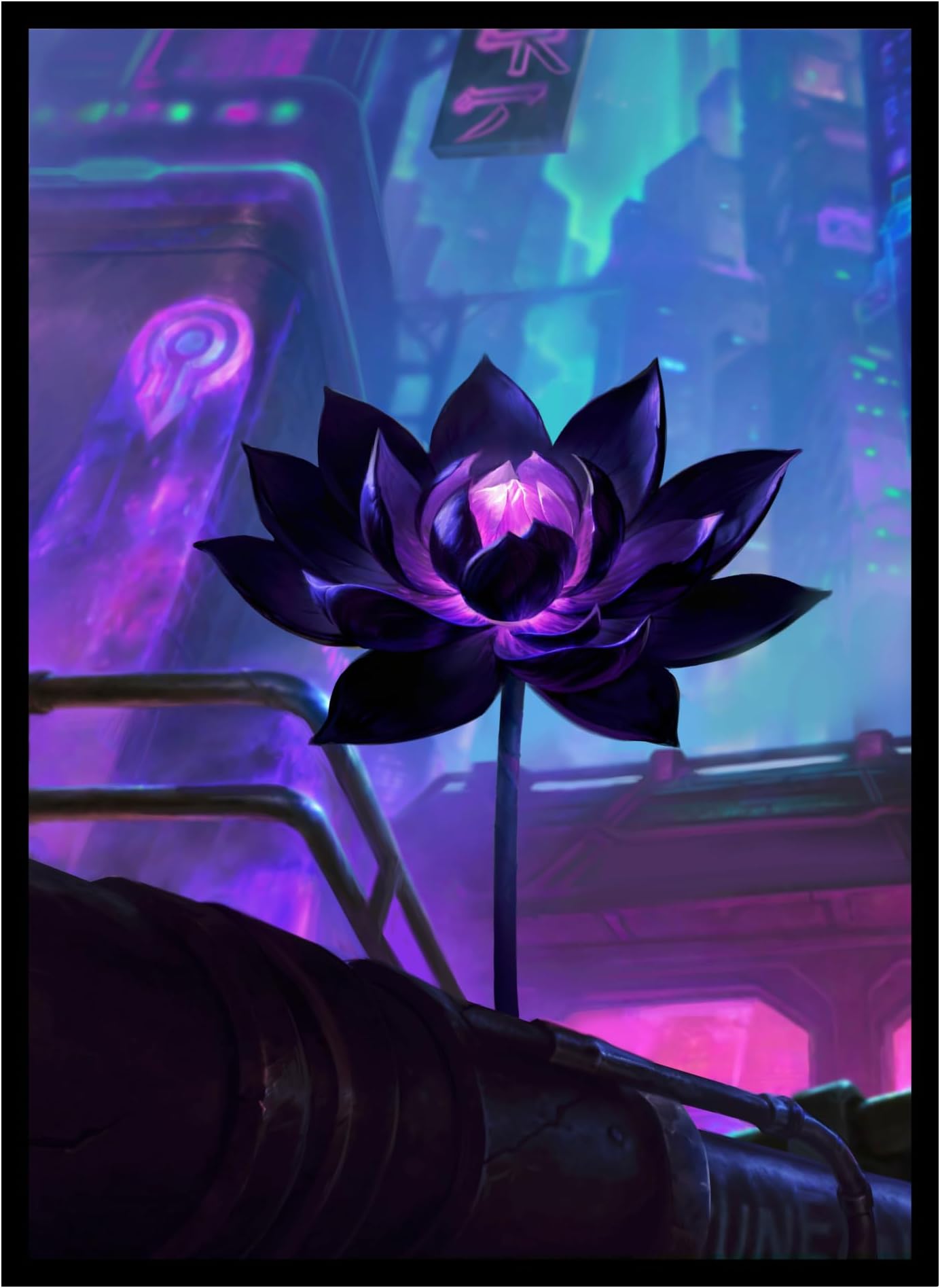 (Cyberpunk Black Lotus) - 100ct Matte TCG/MTG Card Art Sleeves