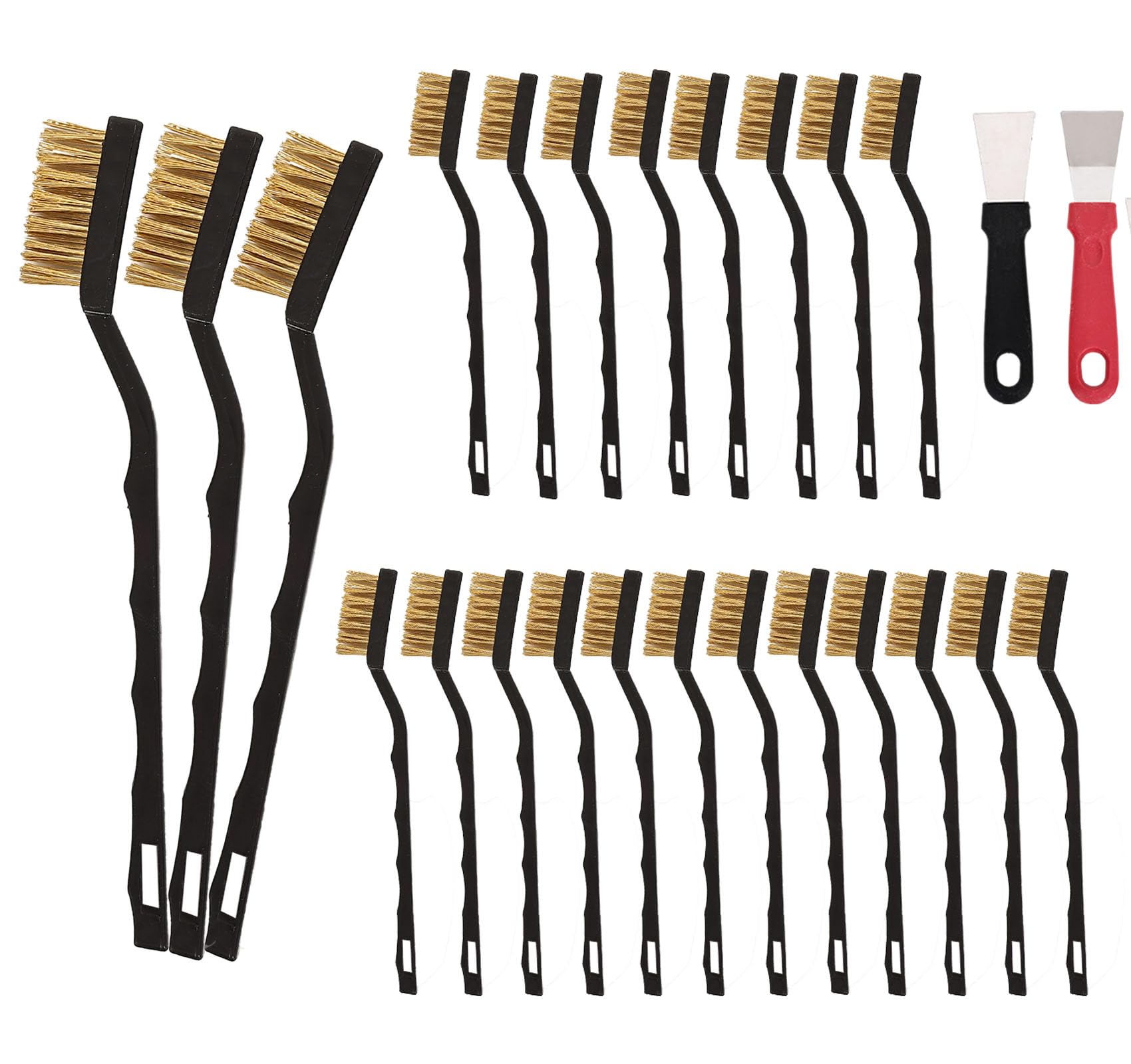Mini Wire Brush Set - 20 Brass Brushes -1 Mini Wire Brush Set - 20 Brass Brushes -1