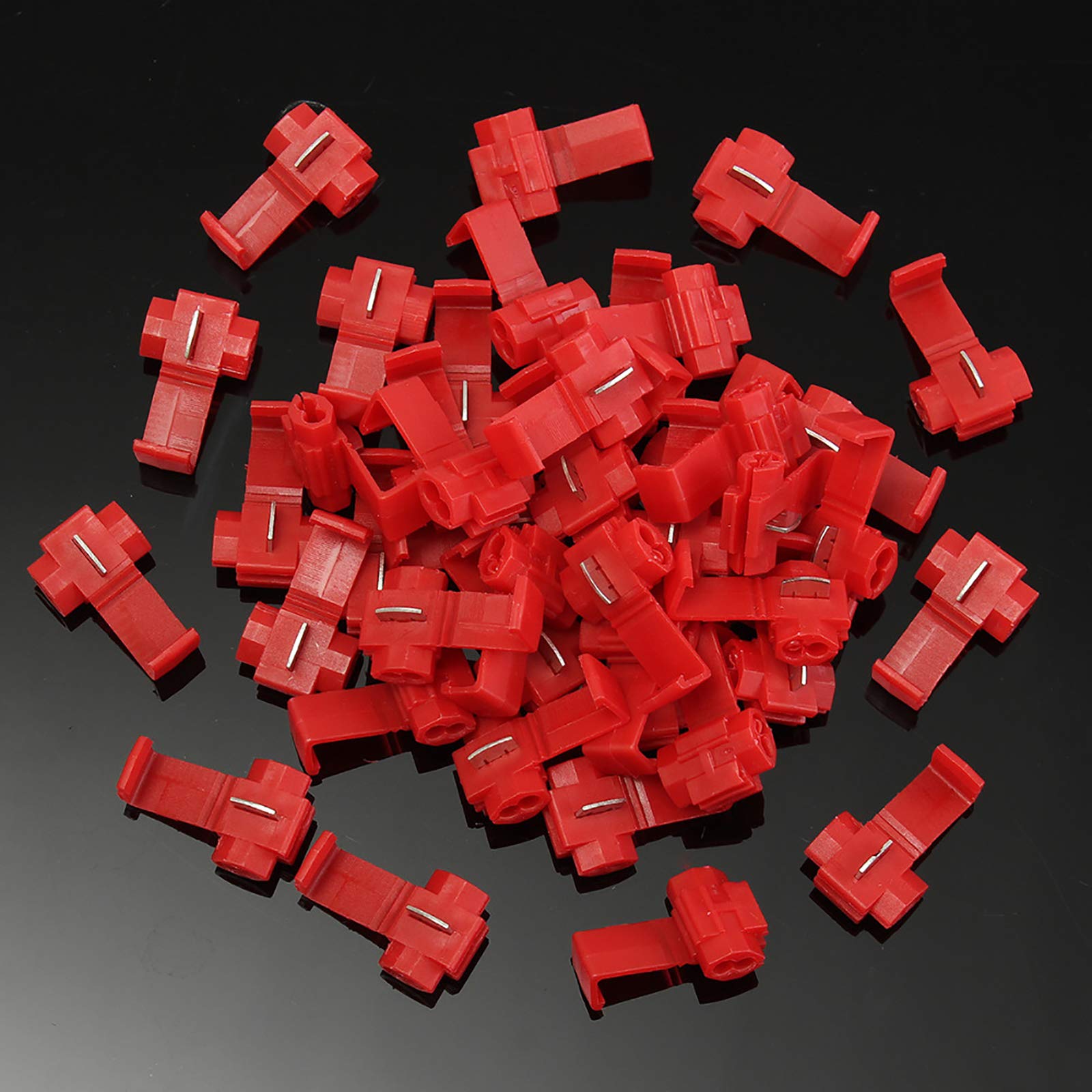 HOMEMAXS 65pcs Quick Splice Wire Connectors Assortment Solderless Electrical Crimp Terminals T Tap Quick Disconnect Insulated Wire Connectors Automot