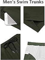 Vista 5 de COOFANDY - Traje de baño para hombre de secado rápido