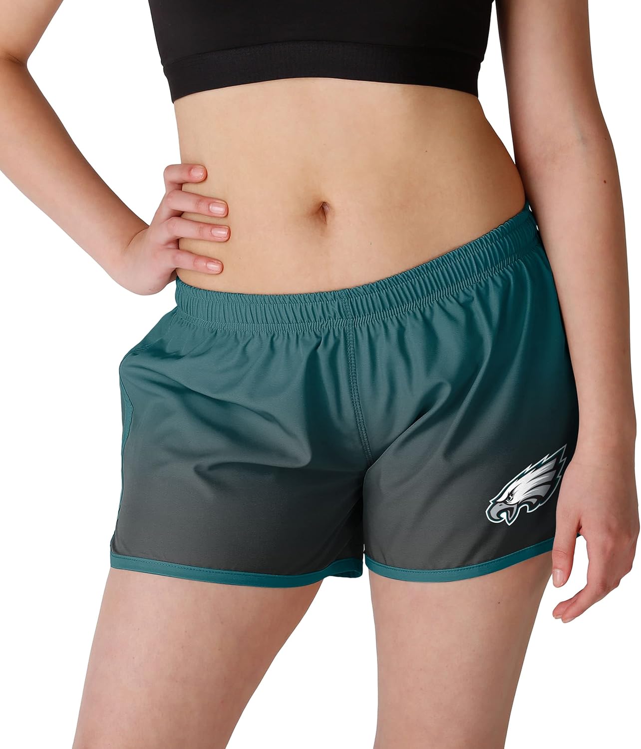 FOCO Women's NFL Team Logo Ladies Running Shorts