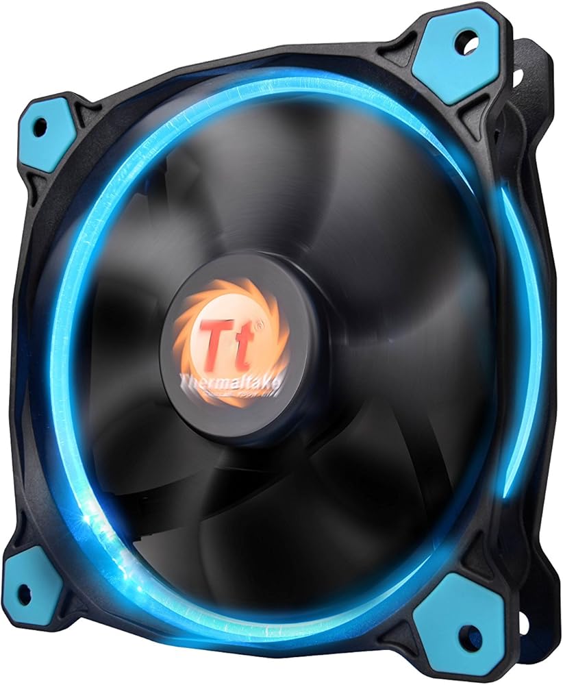 Thermaltake Ring 14 High Static Pressure 140mm Circular LED Ring Case/Radiator Fan with Anti-Vibration Mounting System Cooling thumbnail 4