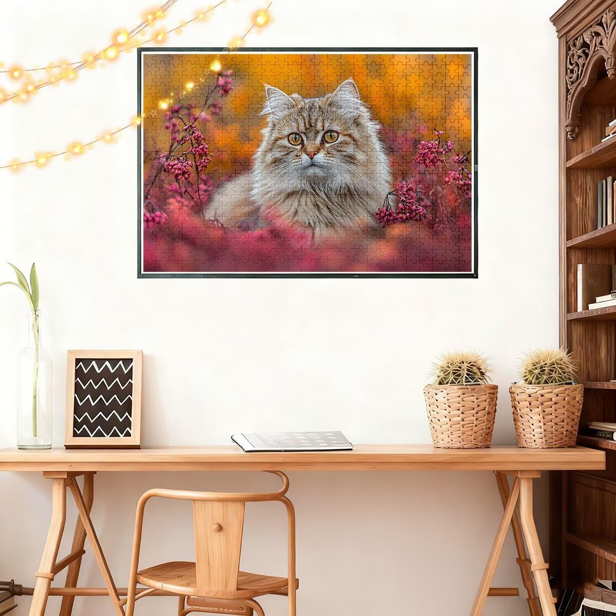 Puzzle 5000 sztuk kot puzzle roślina wymiary 156 x 105 cm puzzle dla dorosłych kreatywna rozrywka, śmieszne klasyczne puzzle zabawki edukacyjne dekoracja oryginalne prezenty dla kobiet L-46