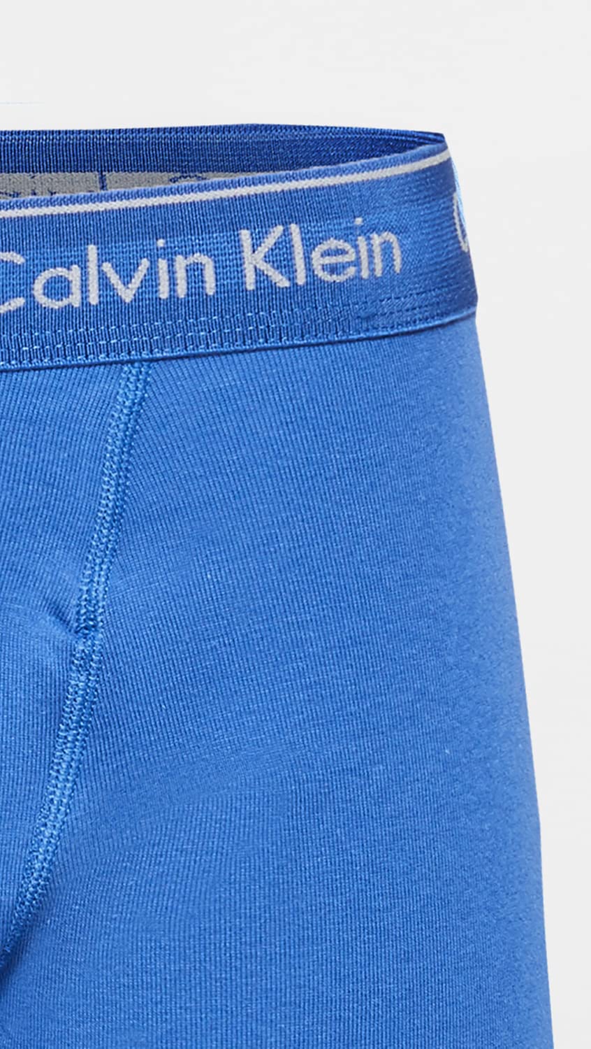 Calvin Klein Bokserki męskie (3 sztuki), Średniowieczny niebieski, Minnow, Blue Bay, XL