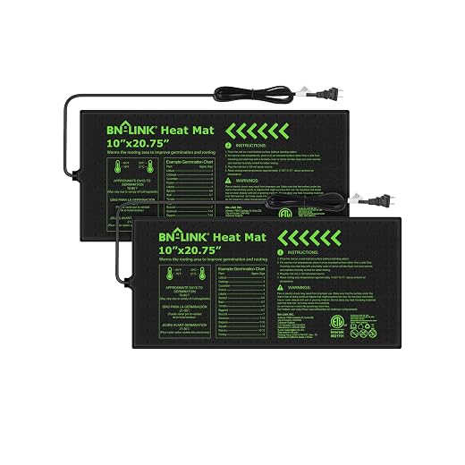 BN-LINK 10" x 20.75" Seedling Heat Mat for Seed Starting Plants Germination