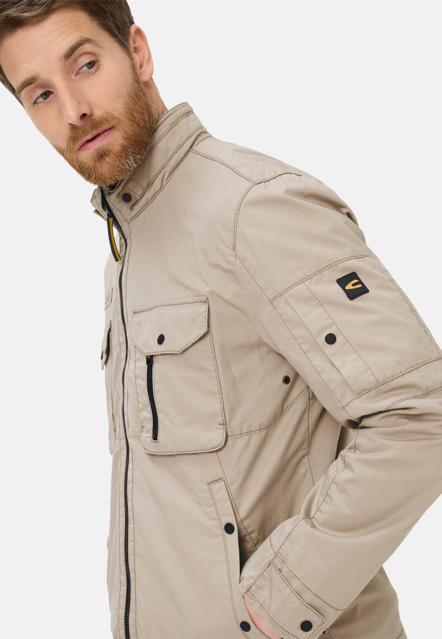 camel active Herren Blouson mit Stehkragen