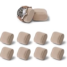 TAWBURY Bayswater Watch Box Pillow - X-Small | 16.5cm/6.5" Circumference | Width 55mm/2.2" | Fits Bayswater 8 Slot Watch Box Taupe | Pack of 8 Pillows