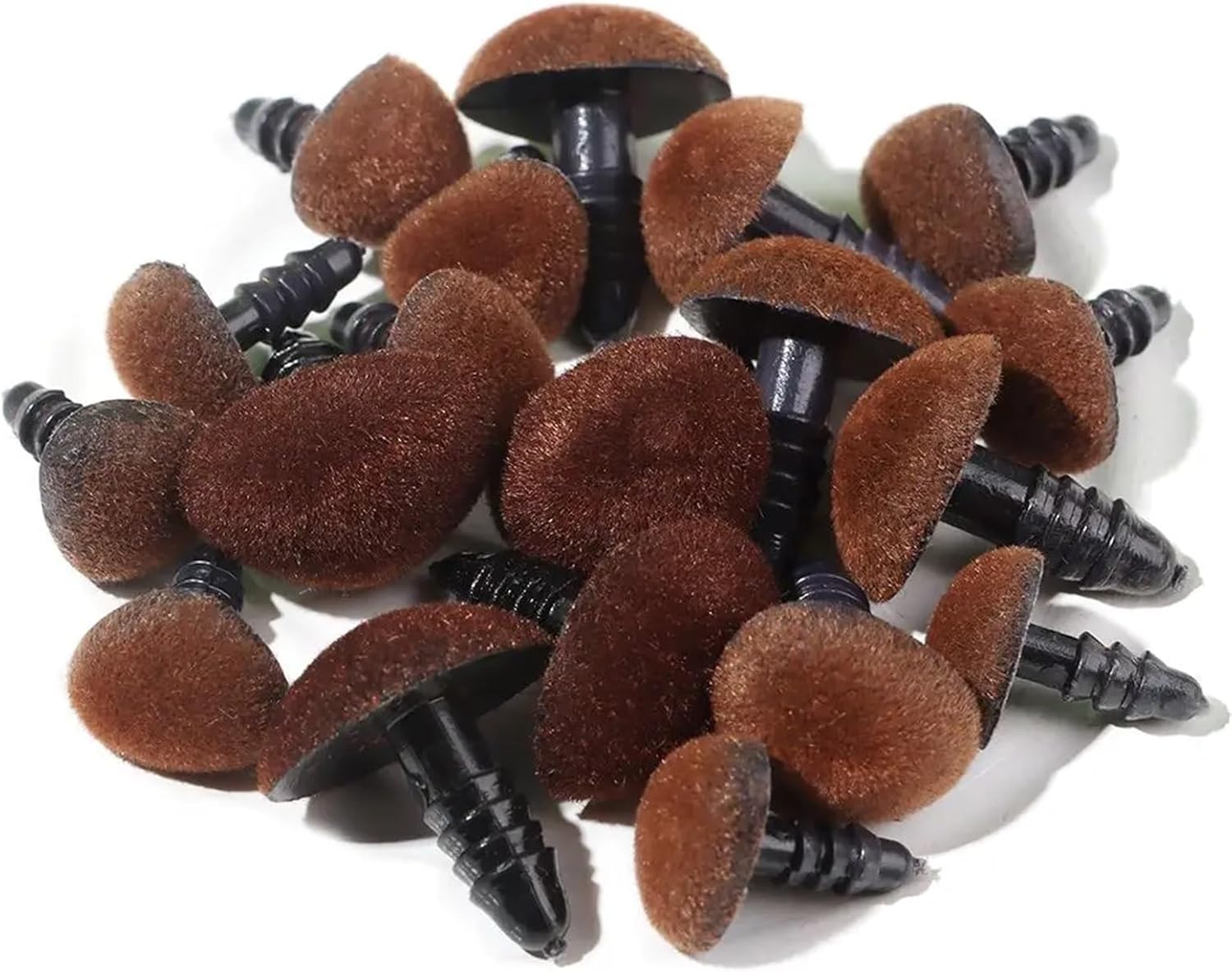 Flocking Safety Toy Noses 70pcs 3 Boxes for Amigurumi Bear Stuffed Doll Making