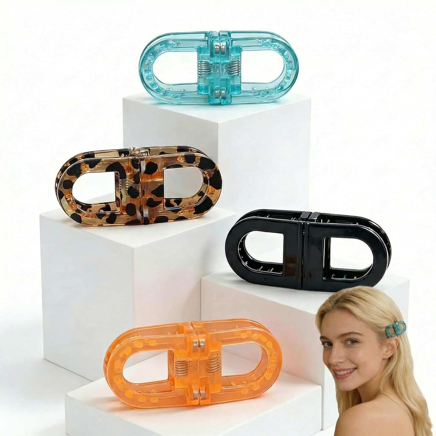 4 Pcs Magnetic Hair Clip - Detachable Magnetic Clips for Hair, Women's Fashion Hair Accessories - Stylish Hair Styling & Decoration-image-42