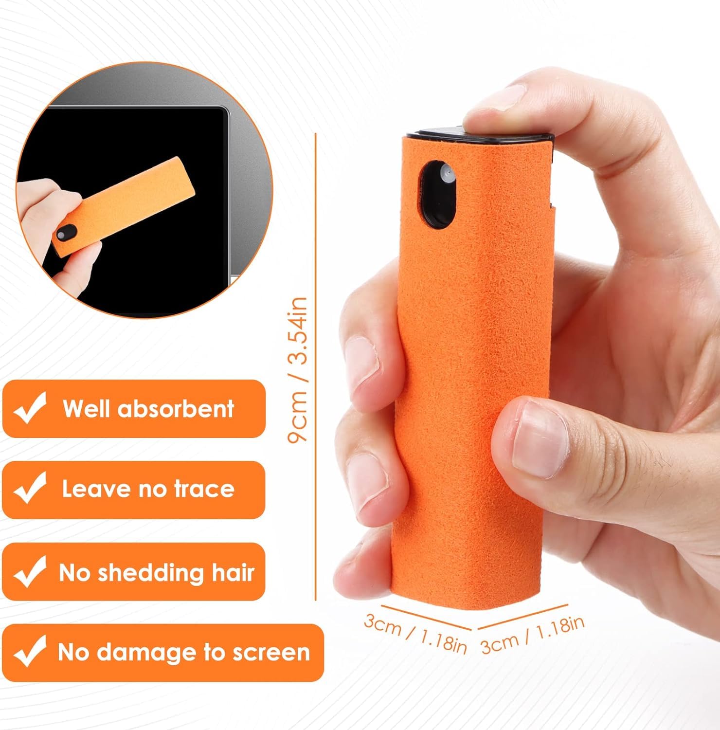 Pulitore schermo 5 pezzi, All in One Screen Cleaner senza liquido, Reusable Display Cleaner, set di pulizia per display auto, smartphone tablet