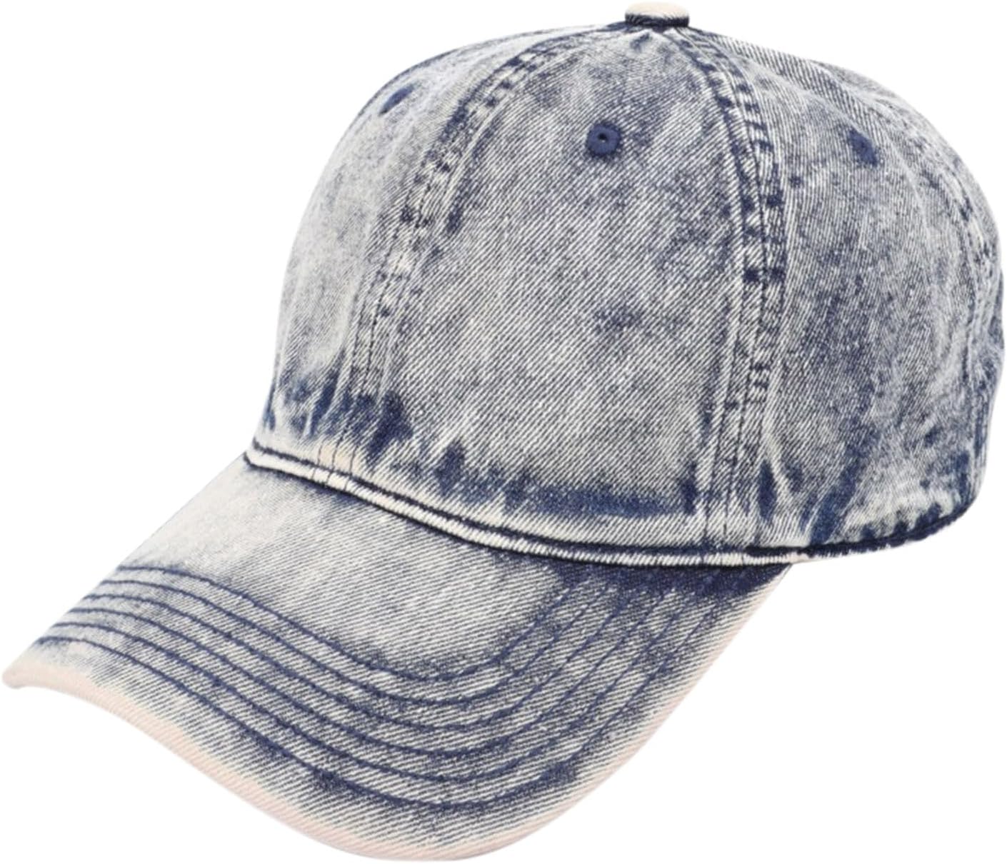 Unisex Classic Baseball Cap Vintage Washing Cowboy Adjustable Jean Denim Cap Novelty Snapback Hat Outdoor Streetwear