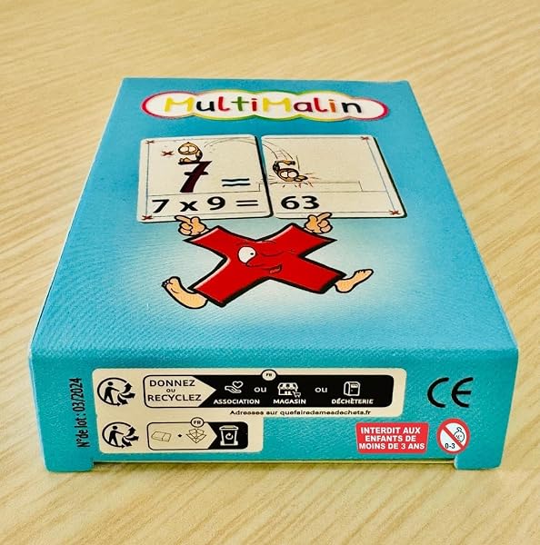 MultiMalin - Coffret Tables de Multiplication (Livret + Dessins Animés + Jeu de Cartes) - Apprendre Les Tables de Multiplication en Moins de 15 Jours (Innovant) | CE1, CE2, CM1, CM2 et + - 3