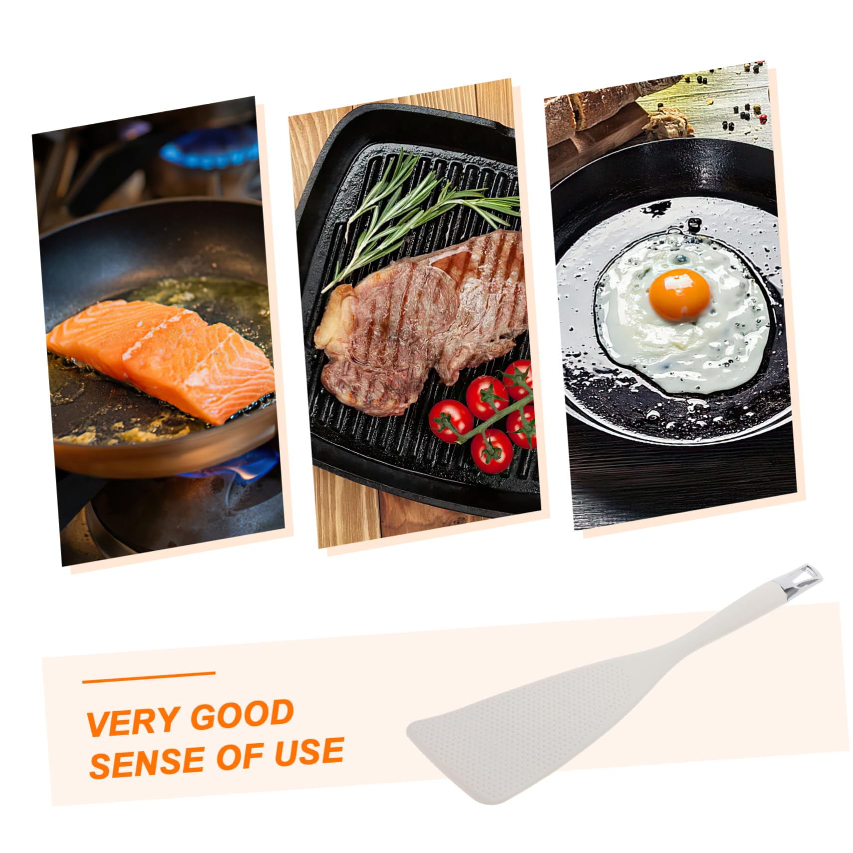 IMIKEYA 5 Stück Pfannenwender Für Gebratenen Fisch Wok Kleiner Pfannenwender Antihaft Silikonspatel Steakspatel Wiederverwendbarer Silikonspatel Silikon Fischspatel Haushalts