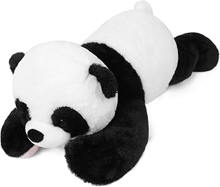 Wepop 5lb Weighted Stuffed Animals, 24in Big Panda Plush, Cute Soft Plushie Pillows for Adults Boys Girls