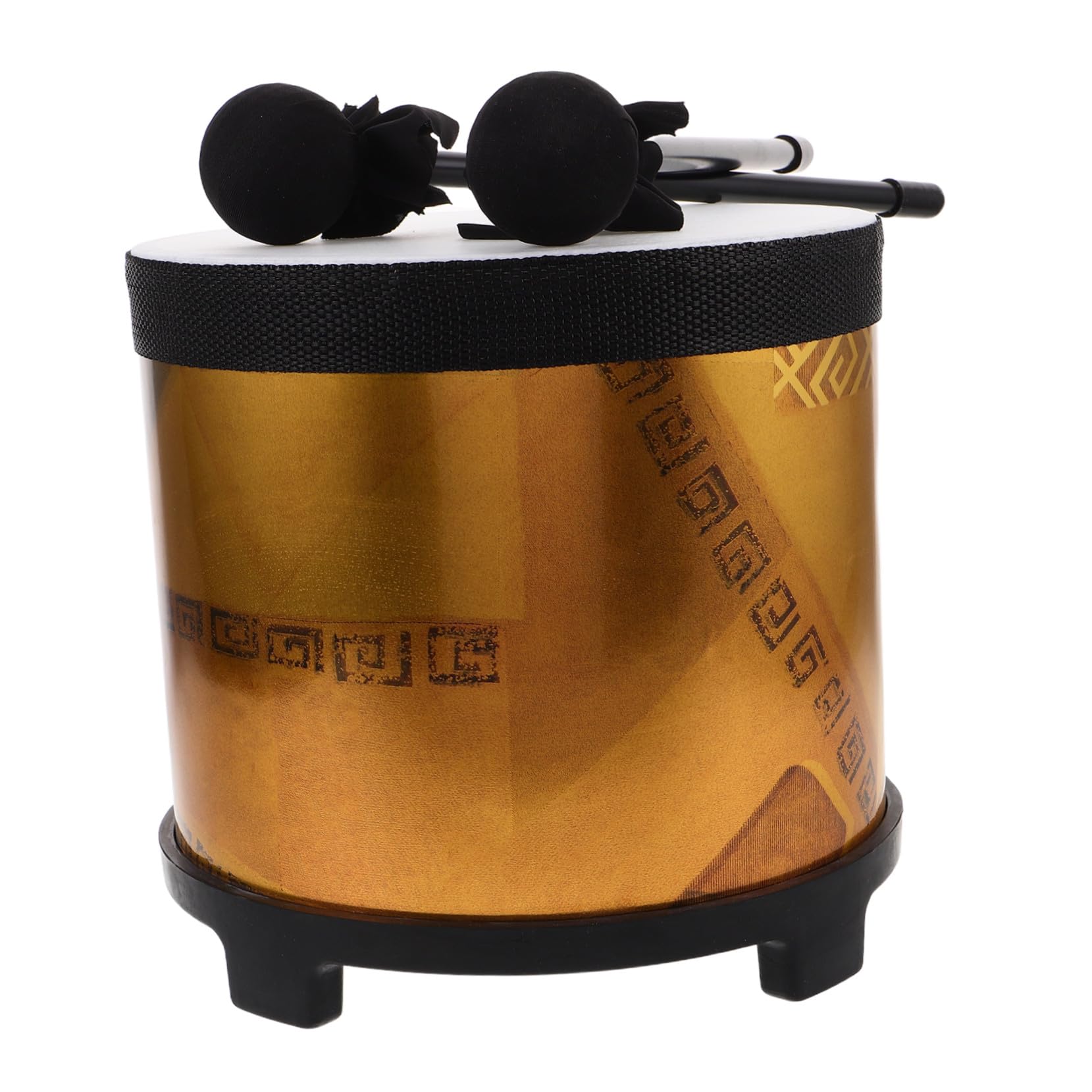 YARNOW Batteria Floor Tom per Bacchette Strumento Musicale Orff Educativo per Prima Infanzia Gioco Percussione Portatile per Lezioni di Musica e Scuola