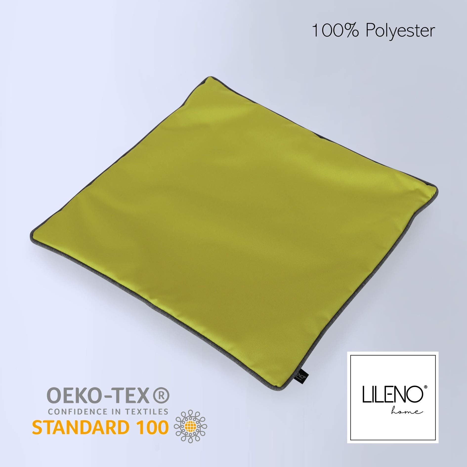 LILENO HOME Cuscino 60 x 60 cm [set da 2] – Federa impermeabile per cuscino da giardino o cuscino decorativo, per interni ed esterni