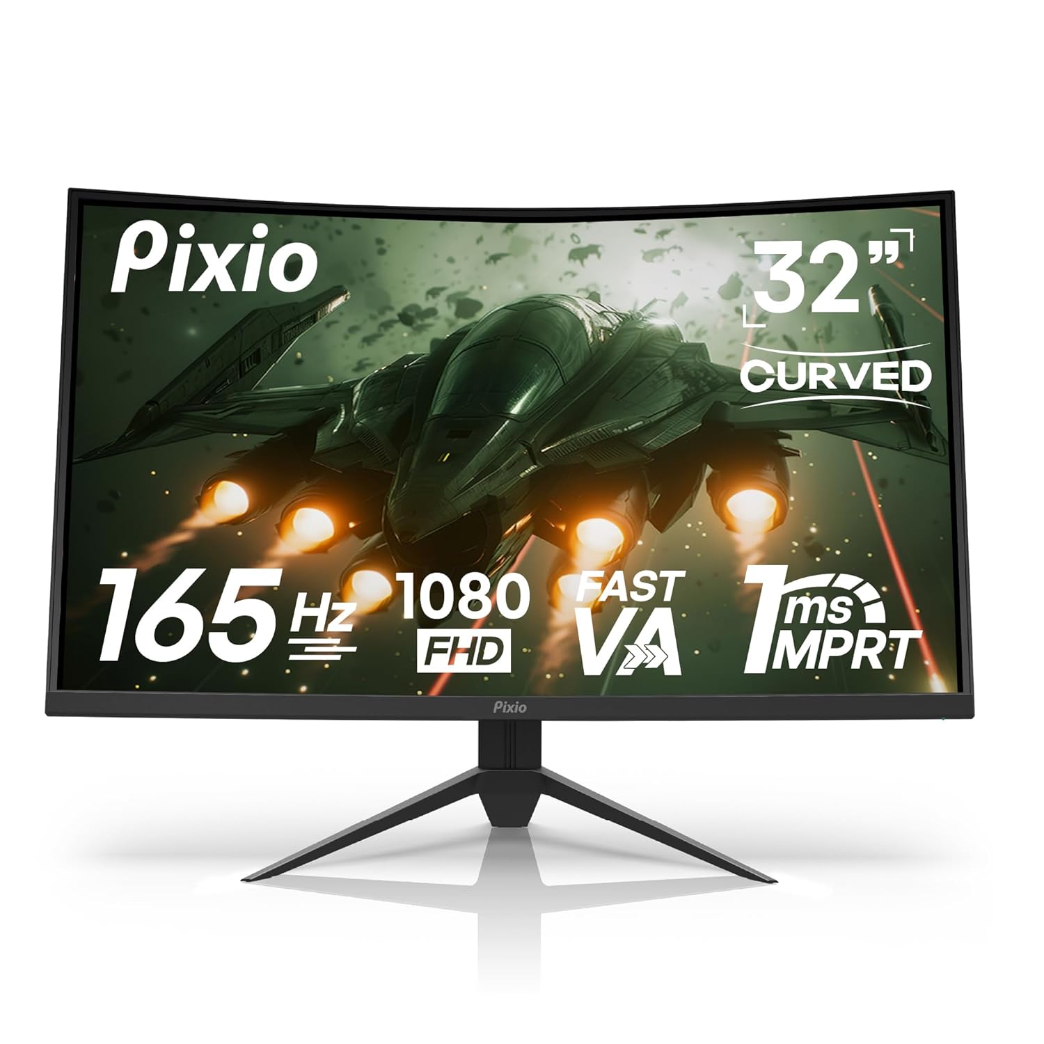 Pixio PXC325 32 inch 165Hz Refresh Rate FHD 1080p Resolution 1500R Curved VA Panel 1ms MPRT Response Time
