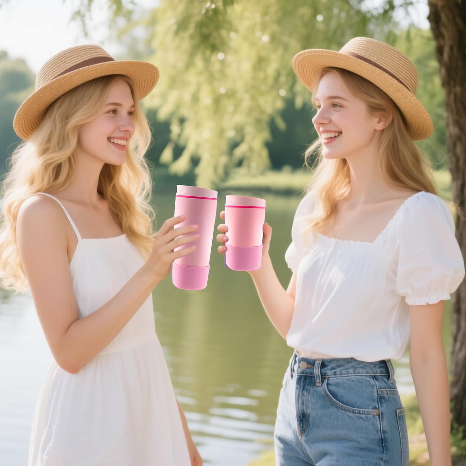 2pcs Silicone Boot for Owala SmoothSip Slider 12oz 20oz, Anti-Slip Protective Sleeve for Owala Coffee Tumbler Travel Mug Cover Base Accessories, BPA-Free - Image 7