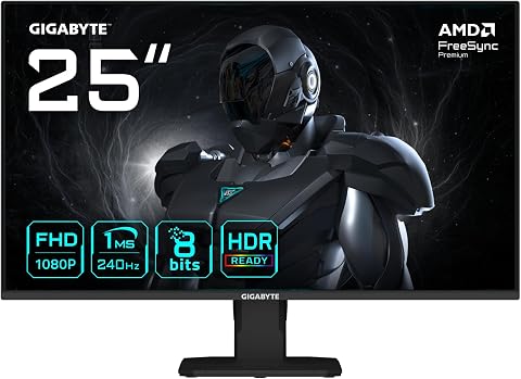 GIGABYTE MONİTÖR 24,5" LED DÜZ GS25F2A SS IPS/1MS/240HZ/FHD