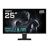 GIGABYTE GS25F2 Gaming Monitor 25" FHD - 1920 x 1080, 240Hz, 1ms, 300 CD/m², Display HDR 10, HDMI 2.0, DisplayPort 1.4