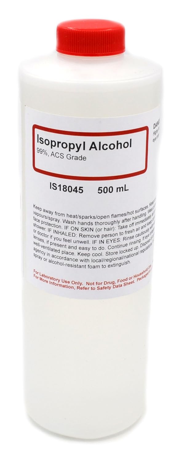 ACS-Grade Isopropyl Alcohol, 99%, 500mL - The Curated Chemical Collection