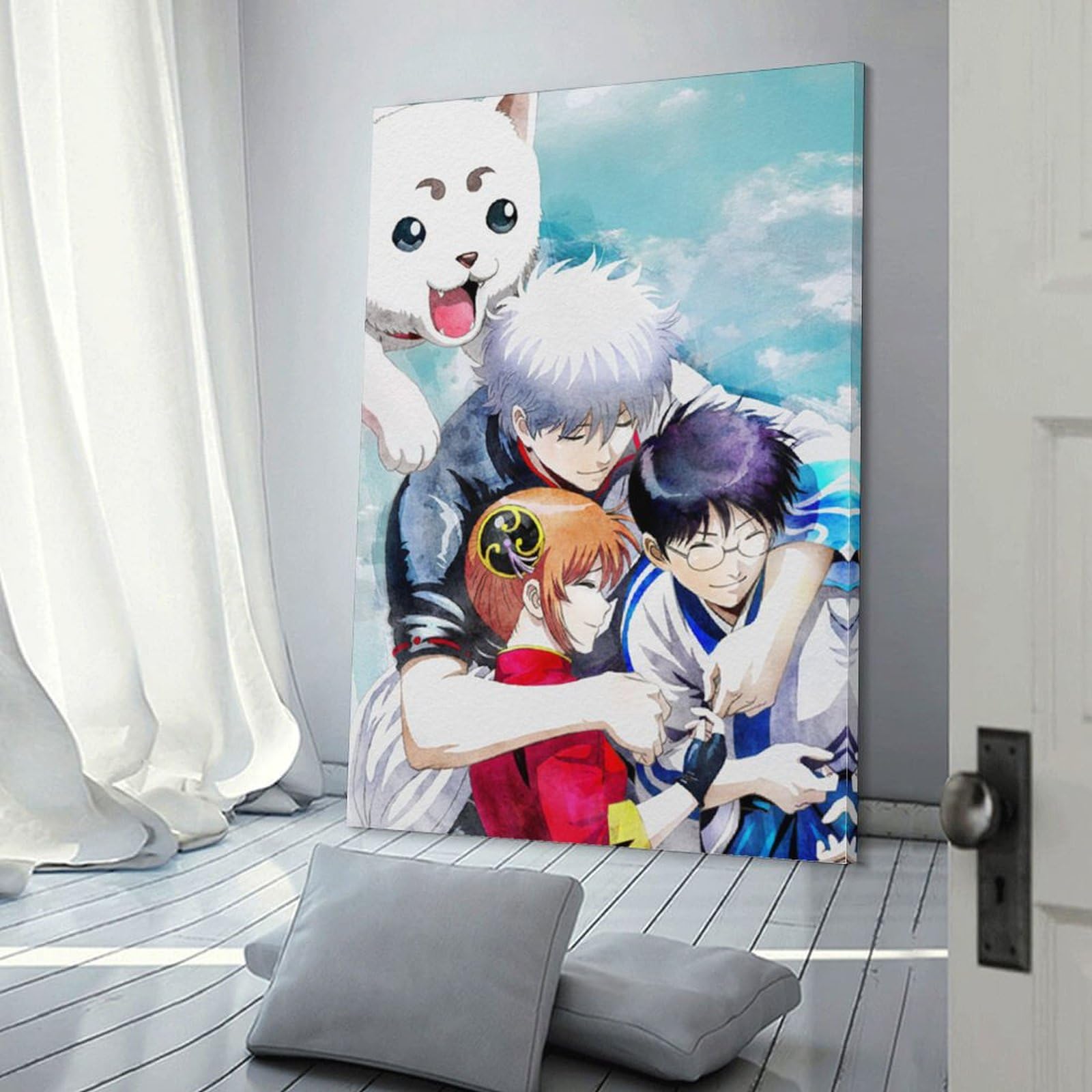 銀魂 ナイトプール アクリルアート　銀時 新八 神楽 近藤 土方 沖田 銀魂』ナイトプールを楽しむ万事屋&真選組の描き下ろし公開