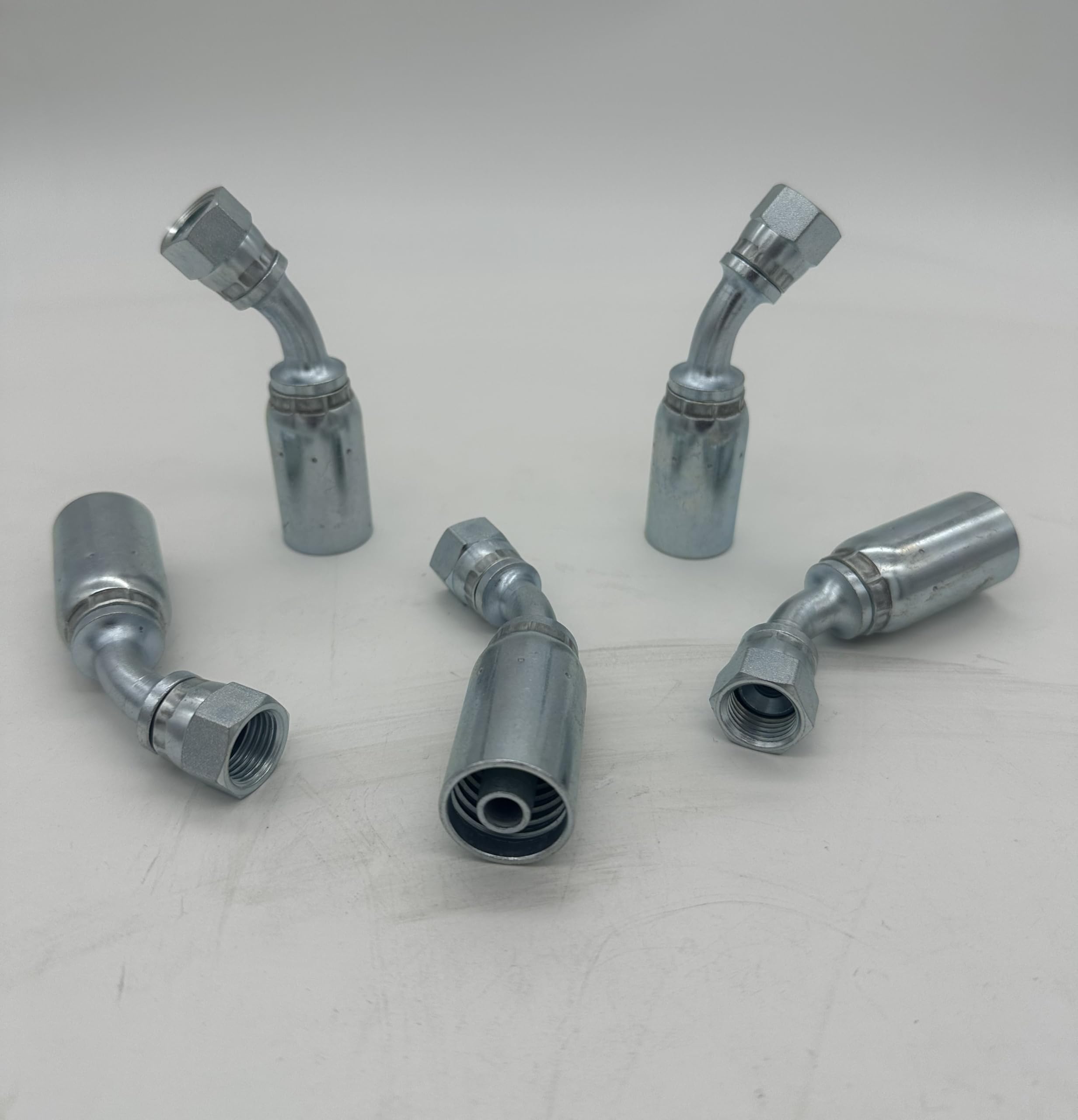 FJX45-04-04-U, Hydraulic Hose Crimp Fitting, U-Series 1/4