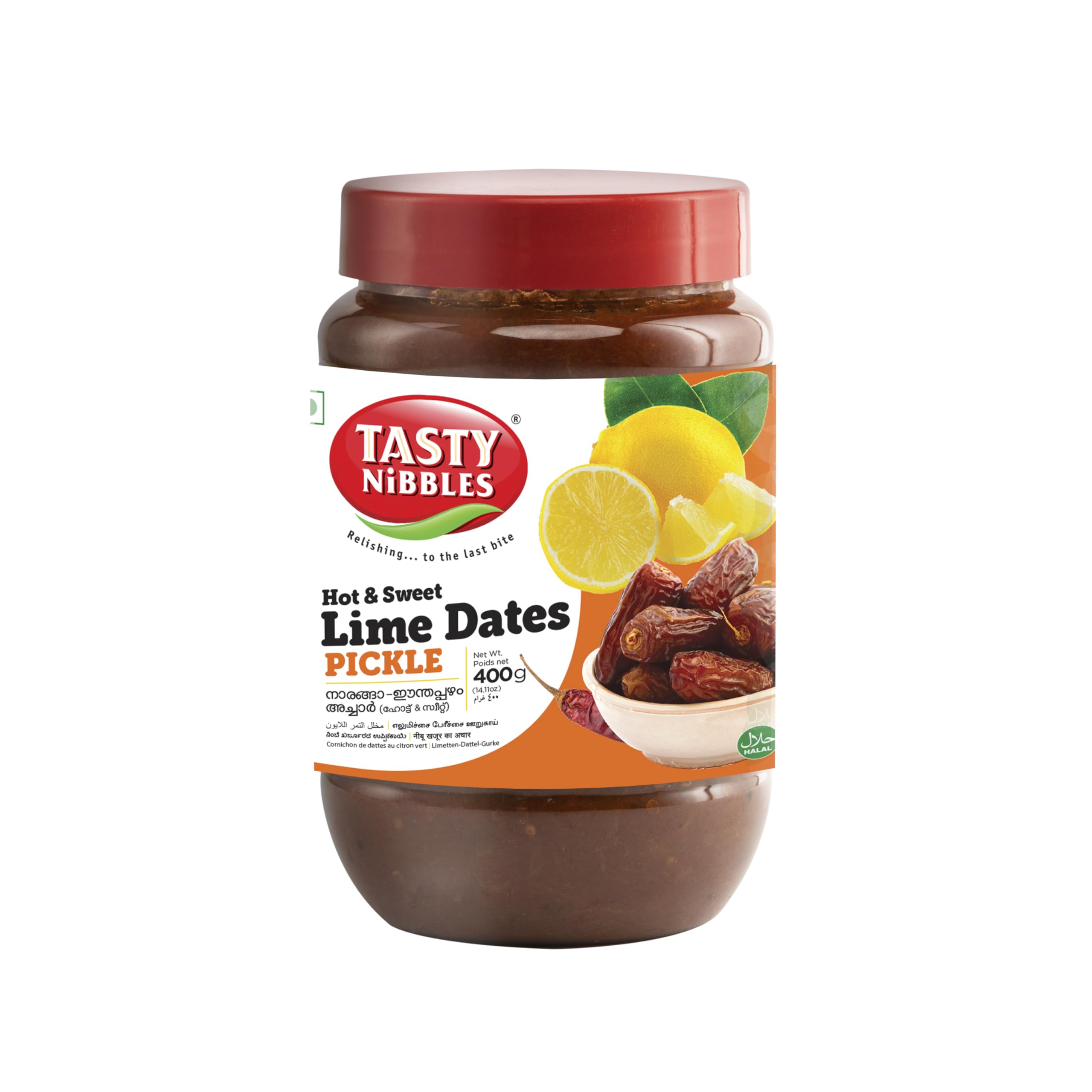 TASTY NIBBLES Hot & Sweet Lime Dates Pickle 400g [Pack of 1]-image-14